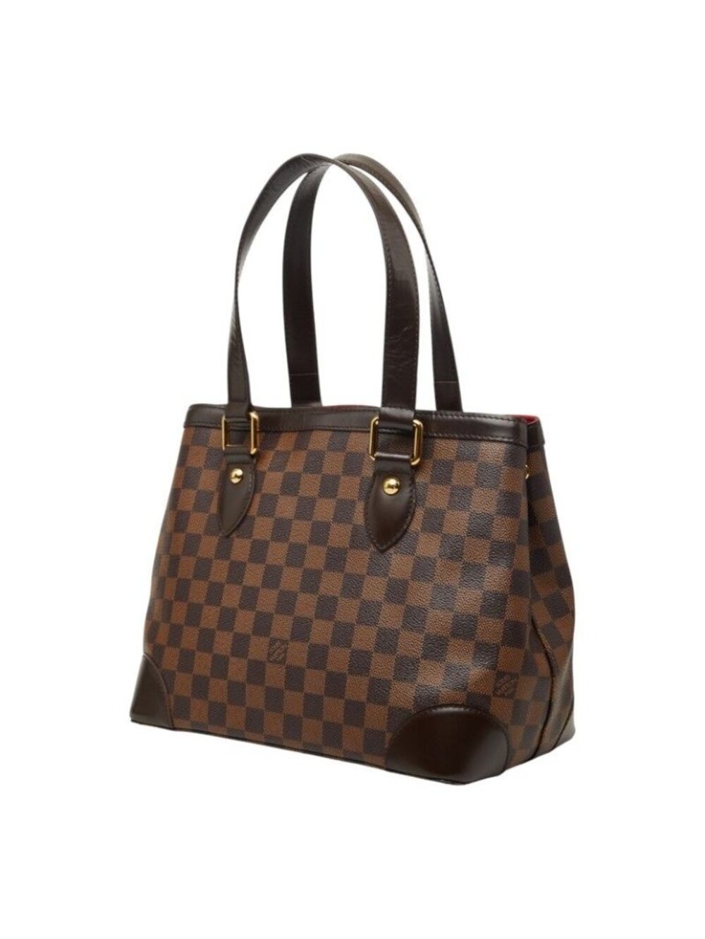 Louis Vuitton Damier Hampstead PM Tote Brown Leather - Picture 2 of 10